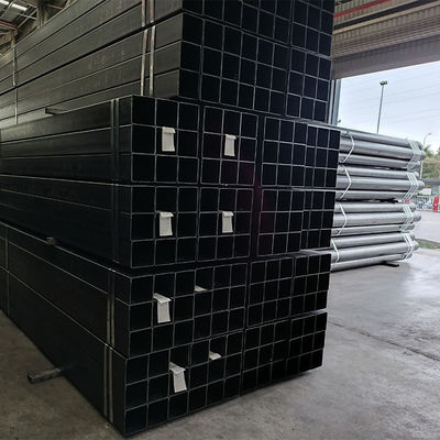 Mill Test Certificate Steel Pipe Non-Alloy Galvanized Square Tube Steel 75x75 Square Rectangular Hollow Steel Tubes 6x6