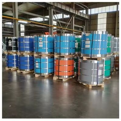 5012 Blue Yellow White PPGI Coils Color Coated Steel Coil with Punching Processing Service