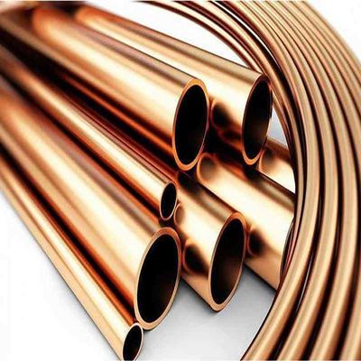 Seamless Copper Pipe 0.1mm 50mm Thickness 10 Feet Length for Copper Welding- Phos Copper Brazing Alloy Cu Min 99.9%