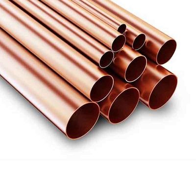 Seamless Copper Pipe 0.1mm 50mm Thickness 10 Feet Length for Copper Welding- Phos Copper Brazing Alloy Cu Min 99.9%