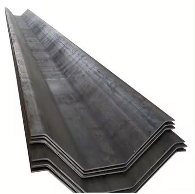 Water Retaining Wall Hot Rolled Galvanized A660 Carbon Steel Sheet Piles Connector Z Type for Flat Sheet Construction