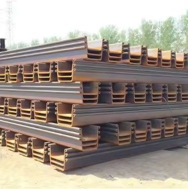 Water Retaining Wall Hot Rolled Galvanized A660 Carbon Steel Sheet Piles Connector Z Type for Flat Sheet Construction