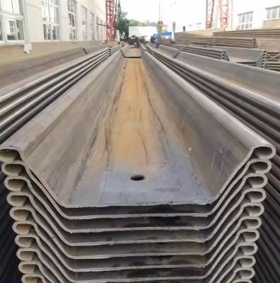 Water Retaining Wall Hot Rolled Galvanized A660 Carbon Steel Sheet Piles Connector Z Type for Flat Sheet Construction