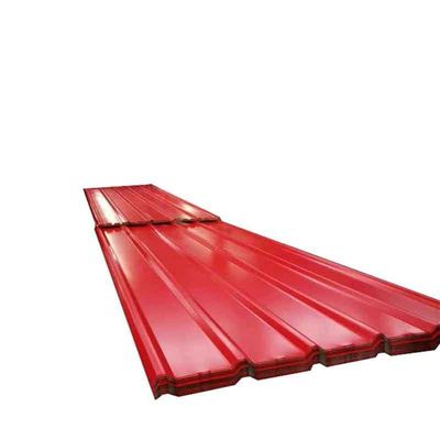 1000*1250 0.3mm Color Coated Corrugated Board Iron Board Hardness Mid Hard Length 1800-2000mm Construction Material