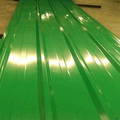 Mid Hard 3mx1mx0.4mm Color Coated Corrugated Board Iron Board for Construction ASTM Standard Mid Hardness