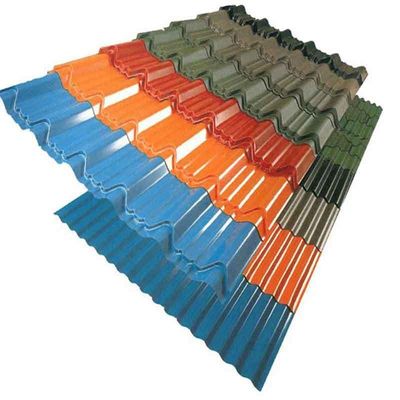 Roof Constrution Materials Zhongyu Metal Building Material BGW 34 Corrugated Prepainted Color Roof Tiles PPGI Galvanized