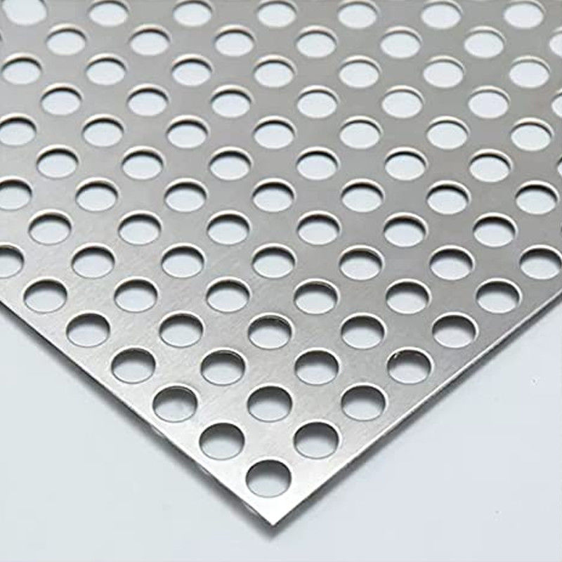 304 316L Decorative Punched Perforated Stainless Steel Sheets No.3 Surface Finish Flat Sheet for Stylish Decorations
