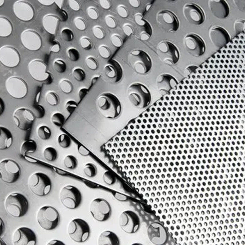 Customized Length Decorative Punched Perforated Metal Stainless Steel Sheets / Plates 304 316L Rolling Plate