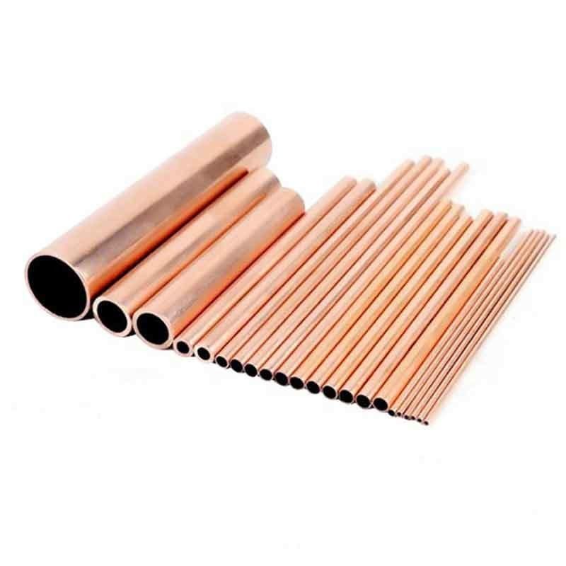 Seamless Copper Pipe 0.1mm 50mm Thickness 10 Feet Length for Copper Welding- Phos Copper Brazing Alloy Cu Min 99.9%